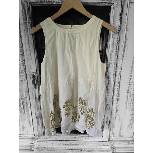 NWT Maeve Simona Sequined Babydoll Blouse - Small - Picture 5 of 5